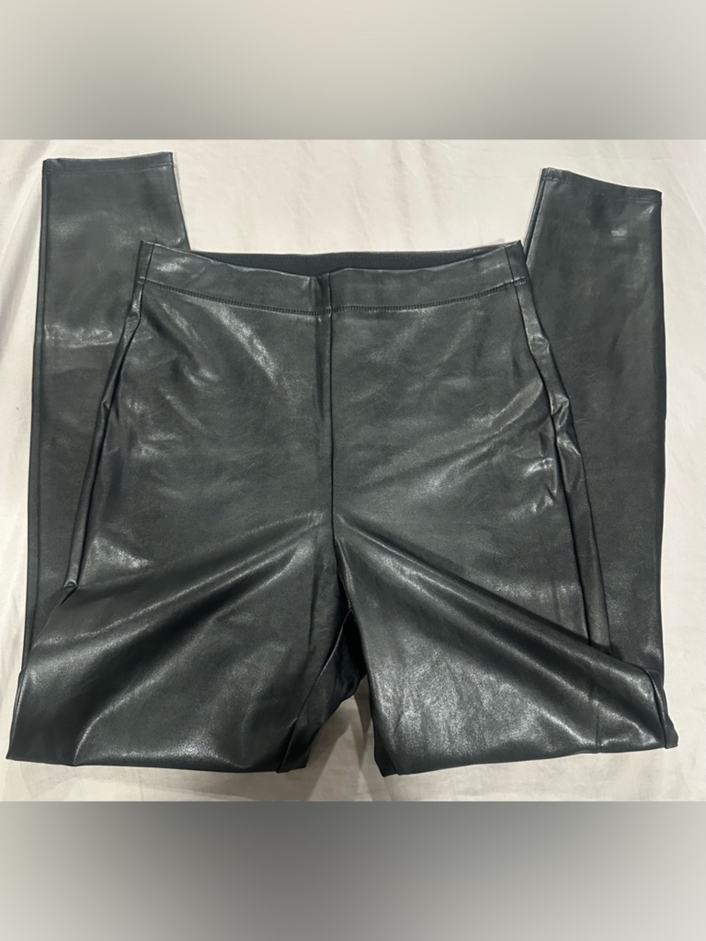 Express Black Faux Leather-Look Pants NWT Size medium